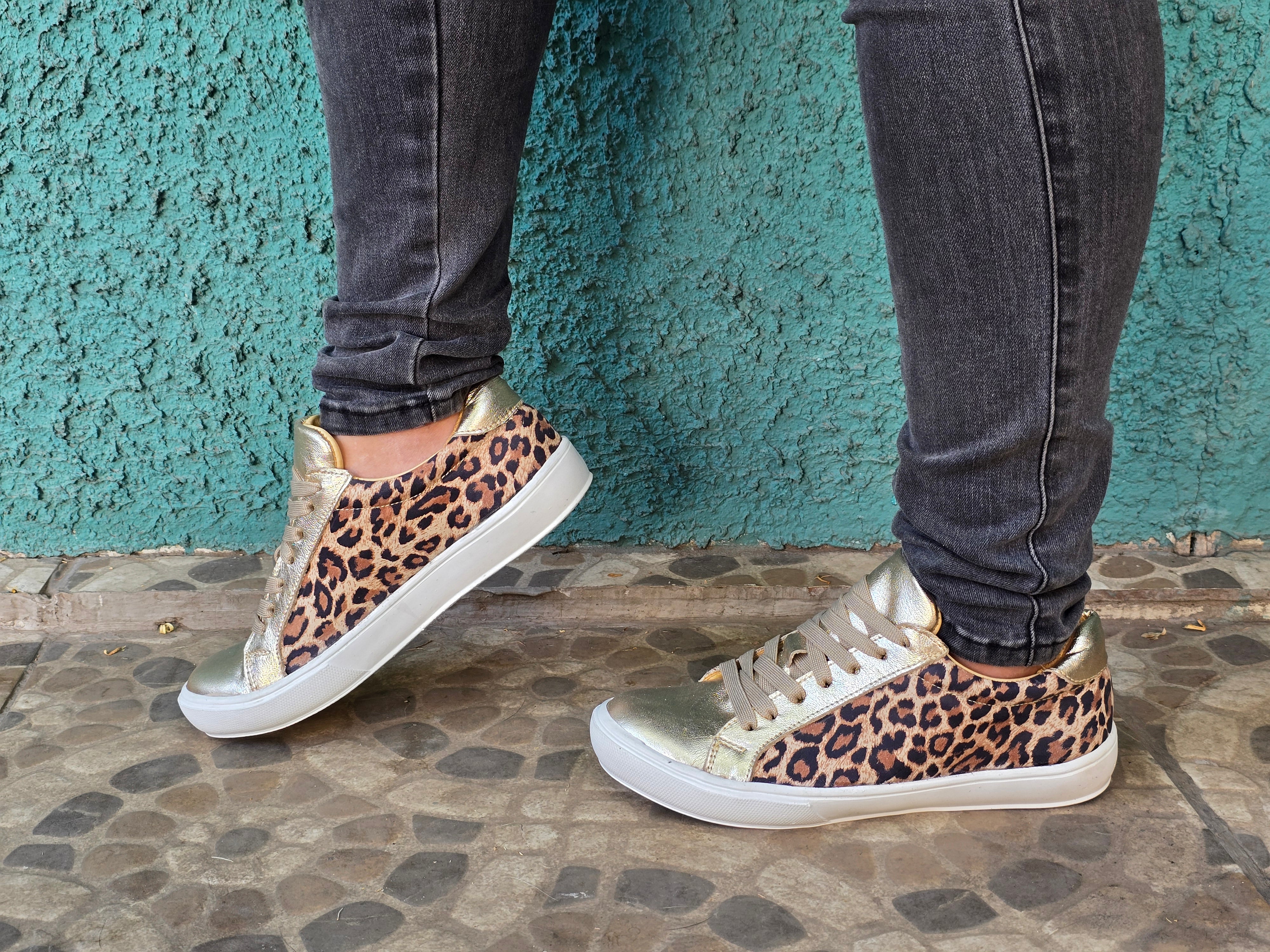 Olie gold leopard