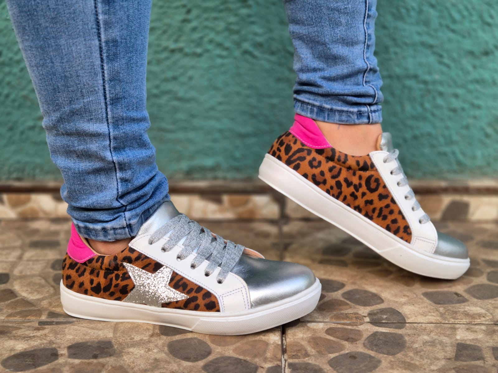 Olie silver leopard