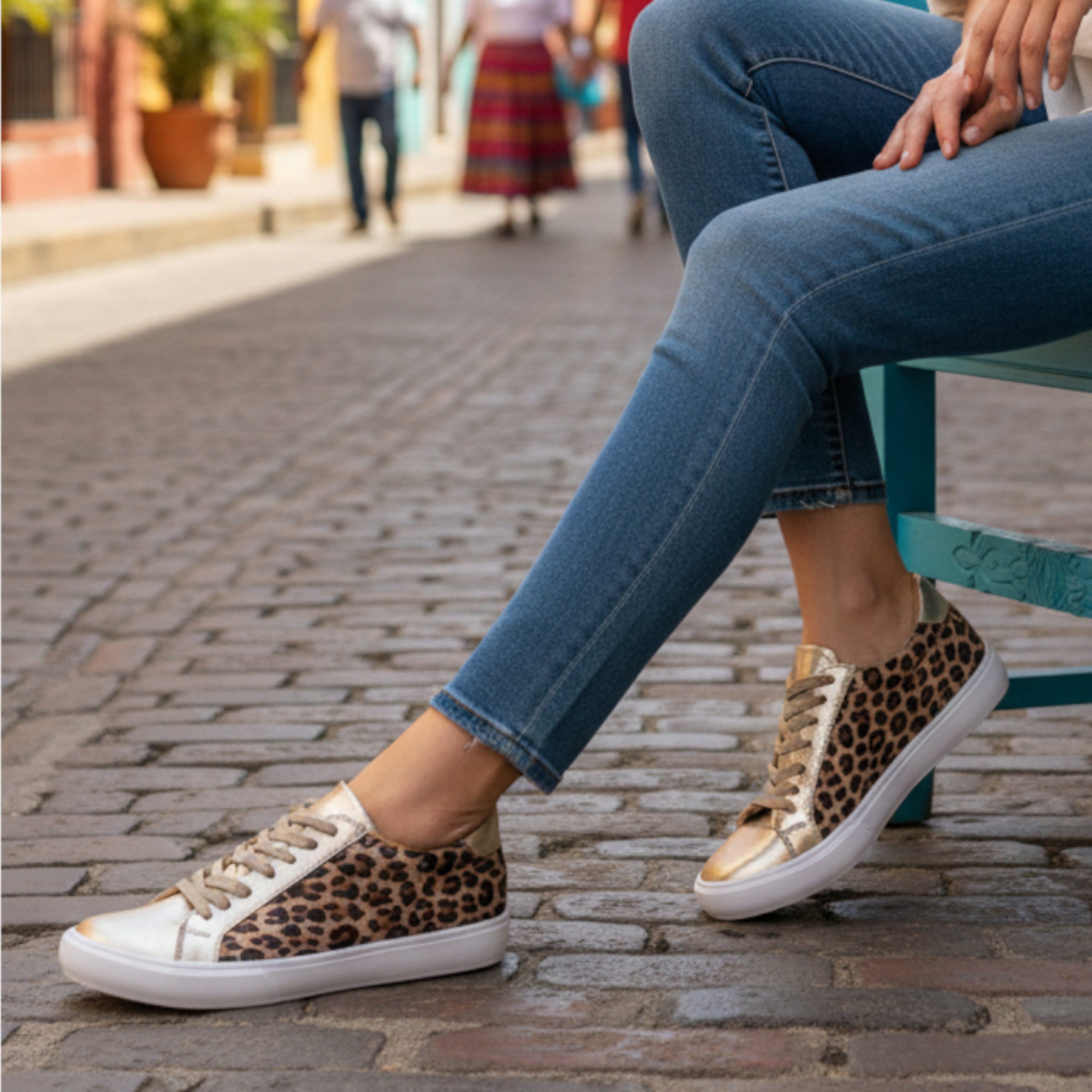 Olie gold leopard