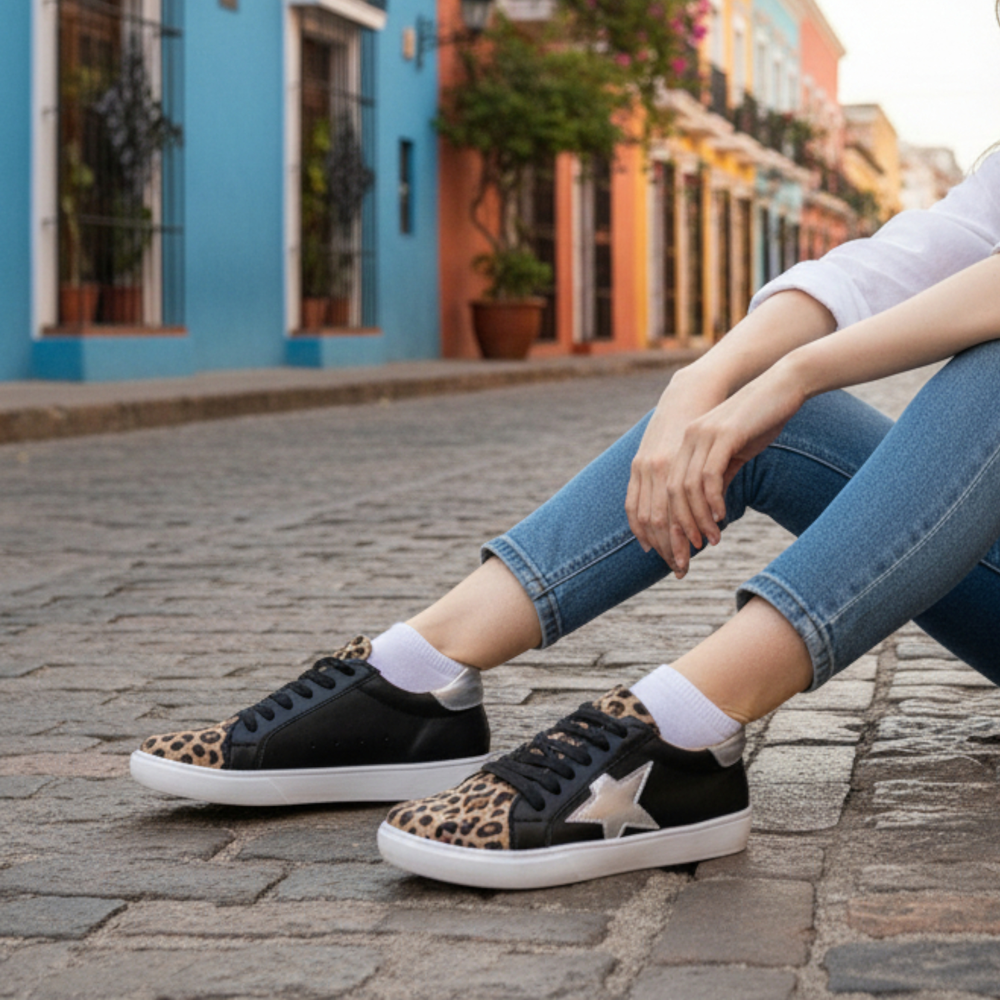 Olie black leopard